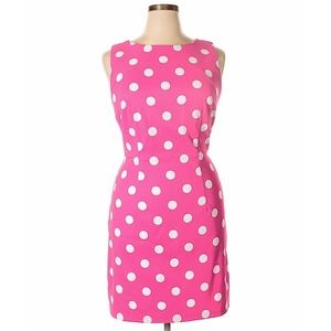 Alyx Pink Polka Dot Sleeveless Sheath Dress